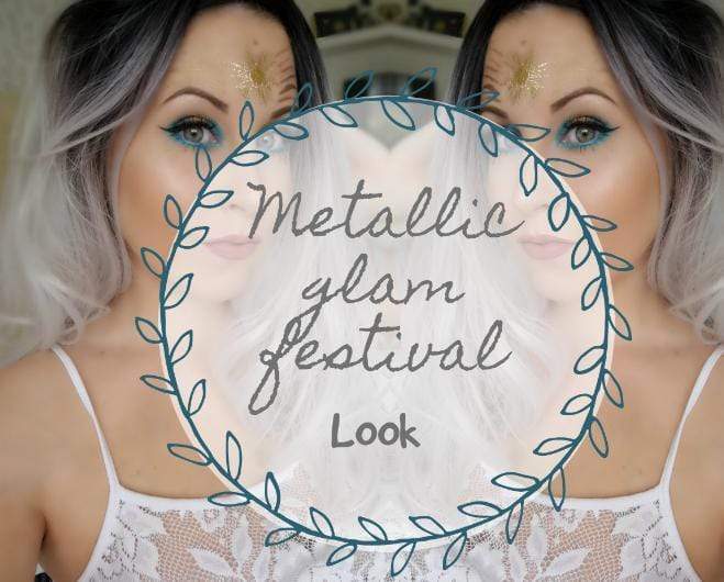 Coachella Metallic Glam Look