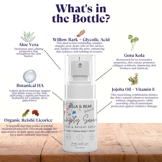 Bella and Bear Skin Care Bella & Bear Botanicals | Simply Serene Calm & Bright Serum