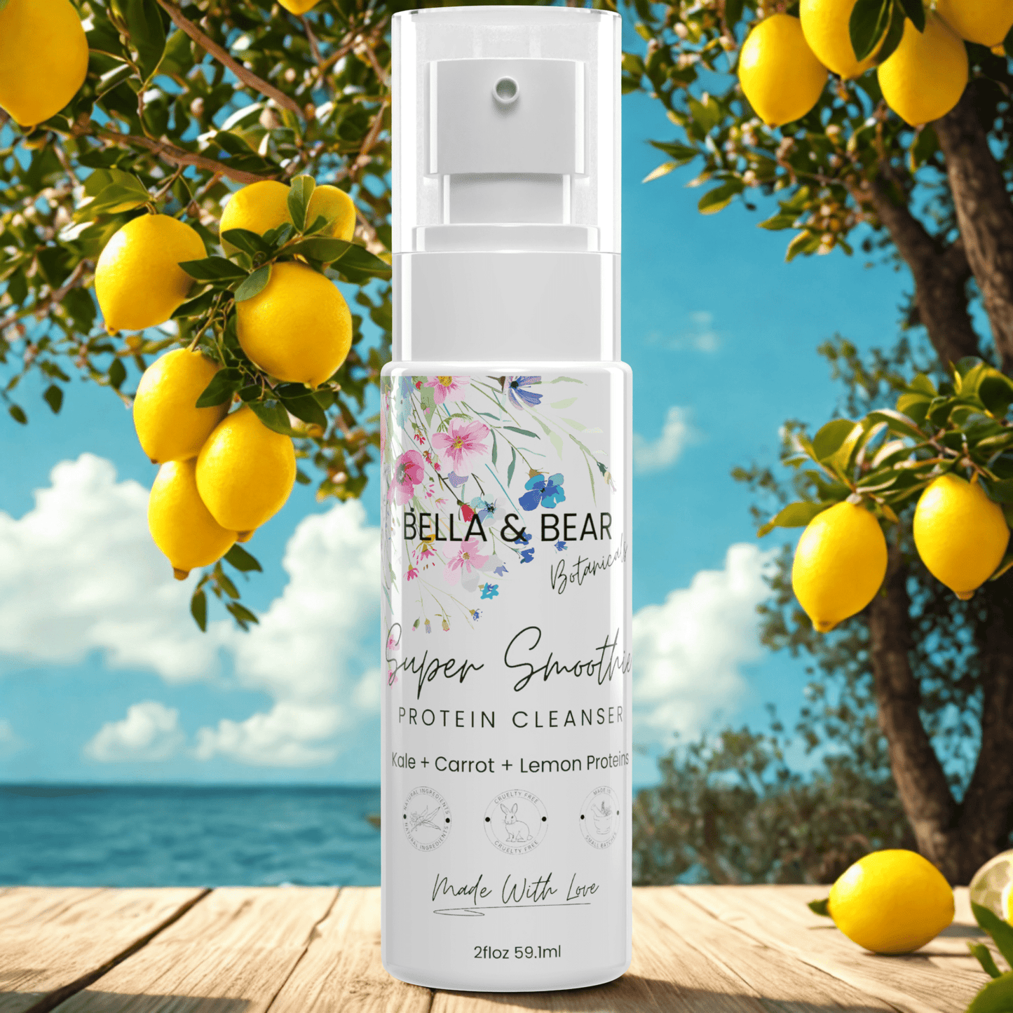 Bella and Bear Skin Care Bella & Bear Botanicals | Super Smoothie Protein Cleanser