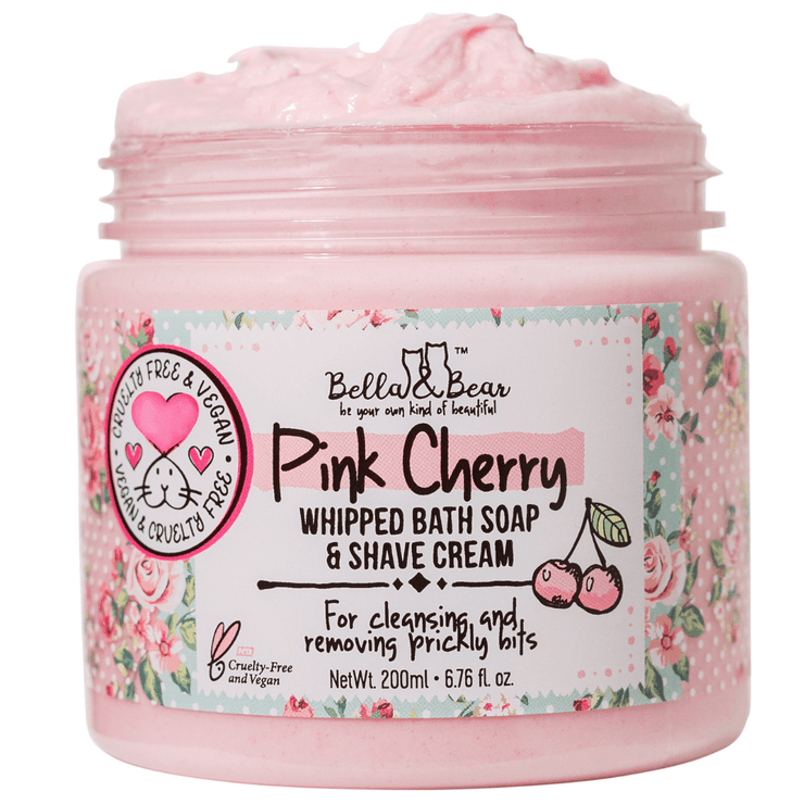 Bella and Bear Bath & Body Care Pink Cherry Whipped Bath Soap & Shave Cream 6.7oz X 6 units per case