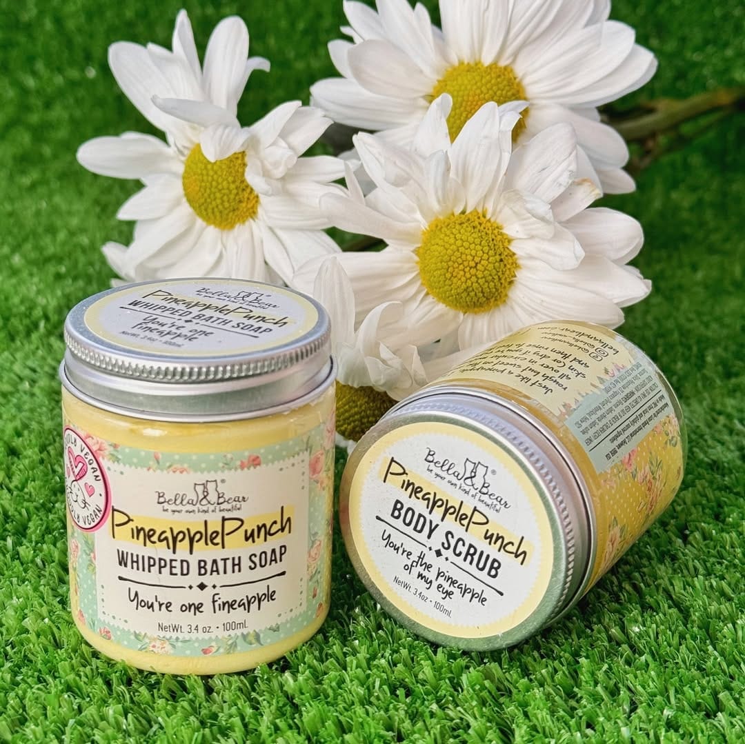 Bella and Bear Bath & Body Care Sunshine on the Go: The Mini Pineapple Punch Trio