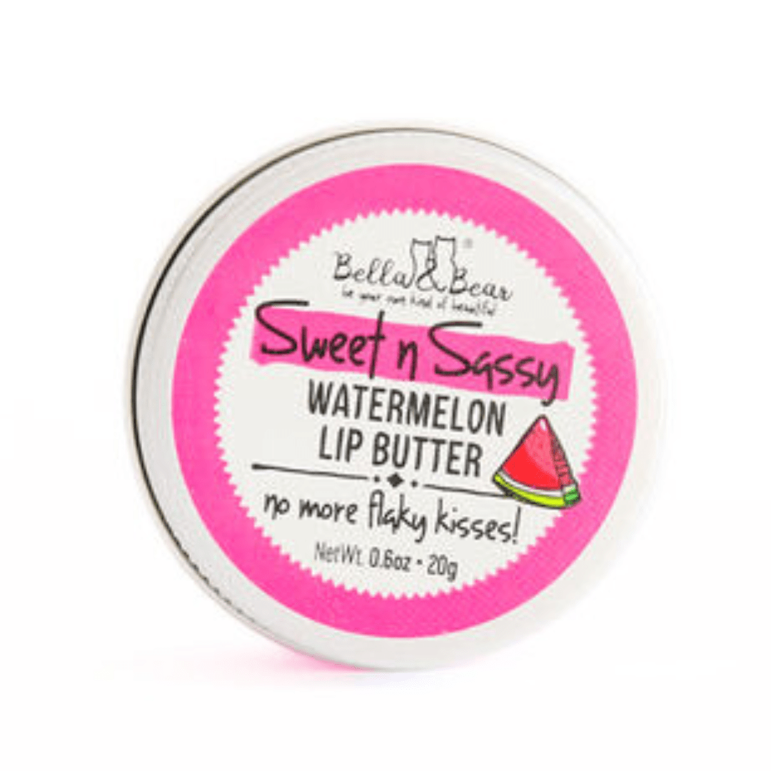 Bella and Bear Health & Beauty Sweet 'n' Sassy Watermelon Lip Set - Lip Scrub & Lip Butter