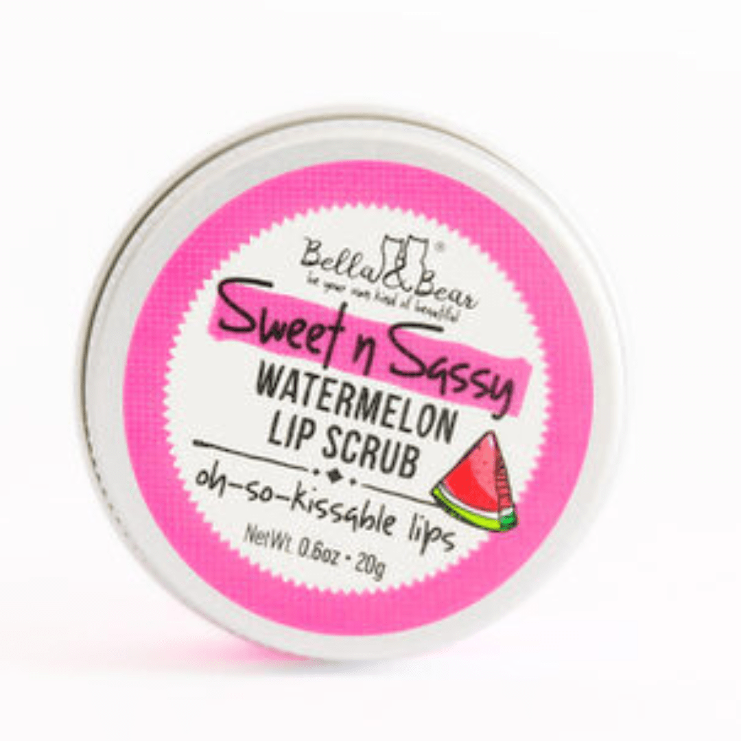 Bella and Bear Health & Beauty Sweet 'n' Sassy Watermelon Lip Set - Lip Scrub & Lip Butter