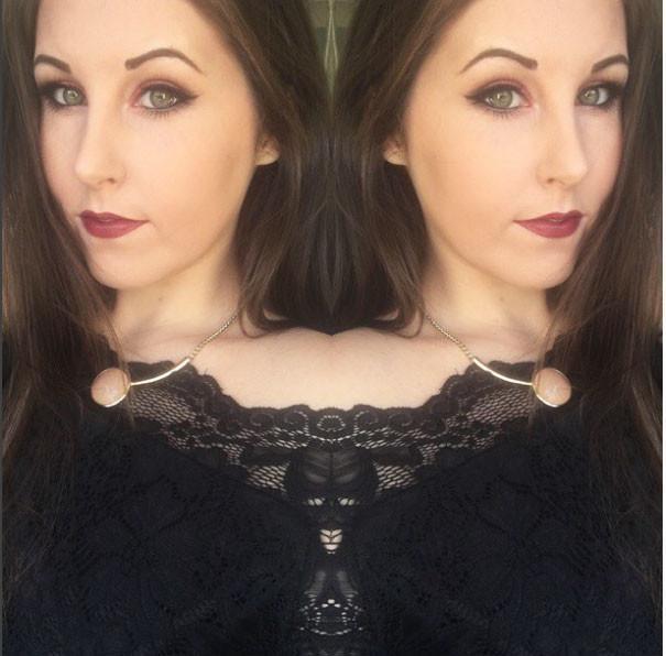 Full-coverage Valentines look