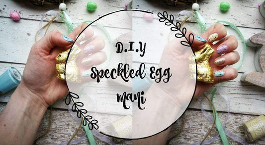 DIY Speckled Egg Mani