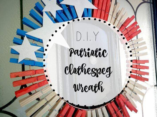 4th July clothespeg wreath