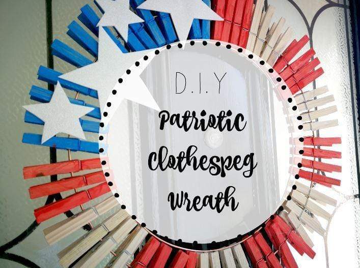 4th July clothespeg wreath