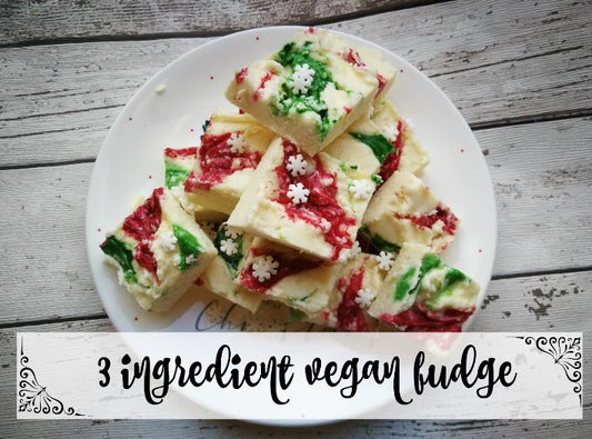 3 ingredient vegan white chocolate fudge