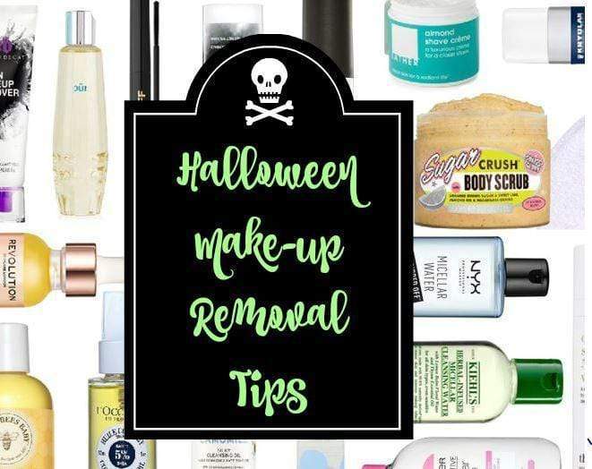 How to safely remove your halloween makeups!
