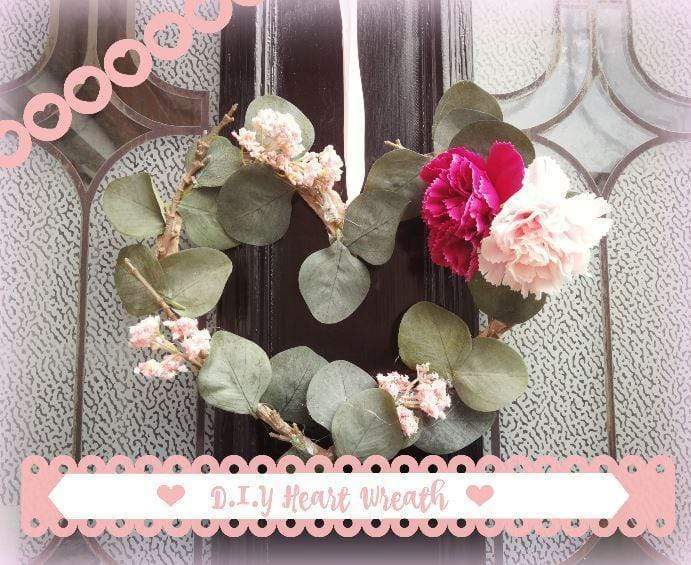 D.I.Y Heart wreath