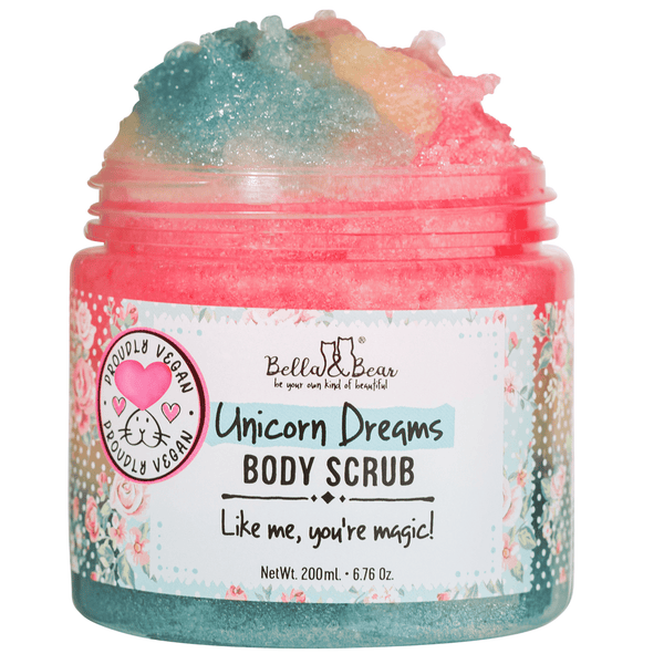 Bella and Bear Bath & Body Care 6.7oz Unicorn Dreams 3 in-1 Body Scrub, Wash & Moisturizer x 12 units per case