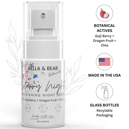 Bella and Bear Skin Care Bella & Bear Botanicals | Starry Night Nourishing Night Serum
