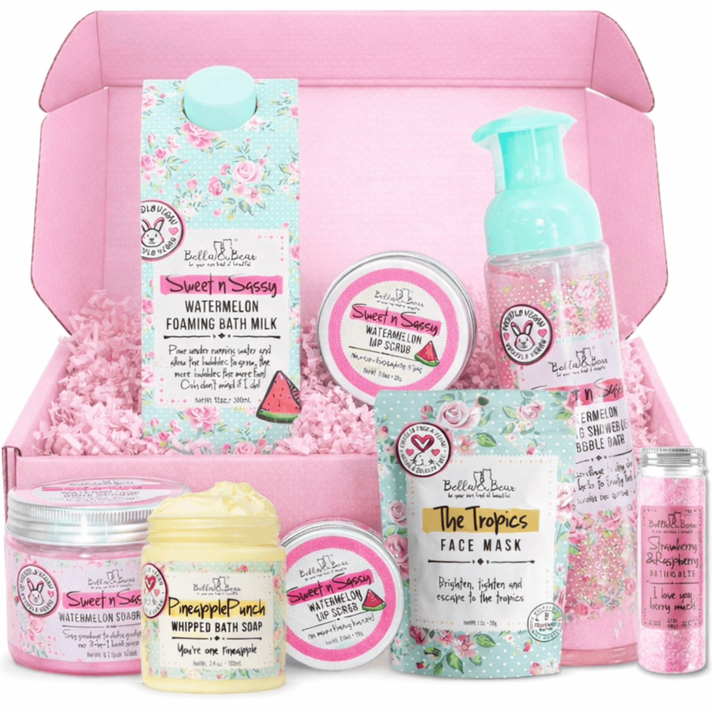 Bella and Bear Bath & Body Care Bella & Bear Mini Mystery Box – Surprise Beauty & Bath Gift Set for Women – $50+ Value, Cruelty-Free & Vegan, Perfect Self-Care or Gift Idea