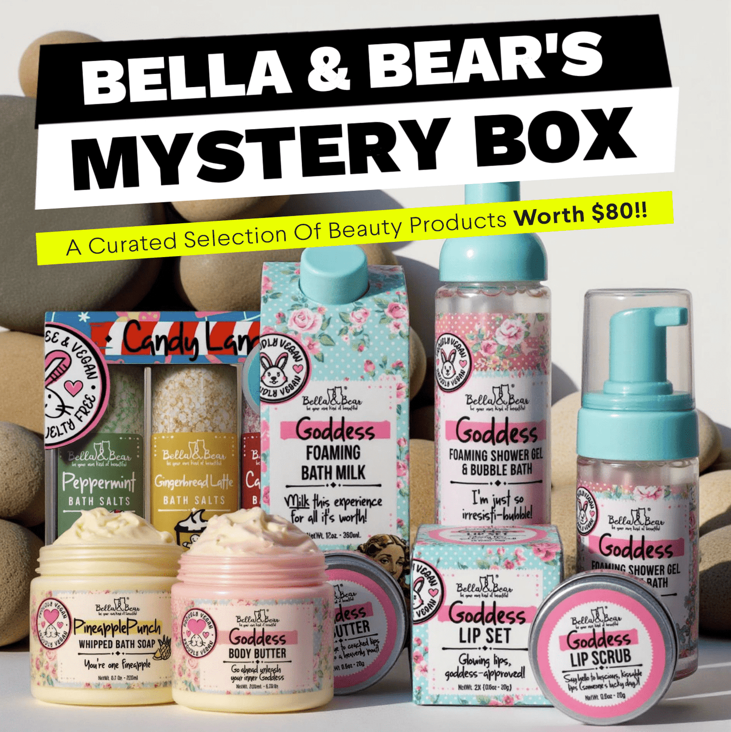 Bella and Bear Bath & Body Care Bella & Bear Mystery Box - Over $80 Value! (Full & Travel Sizes)