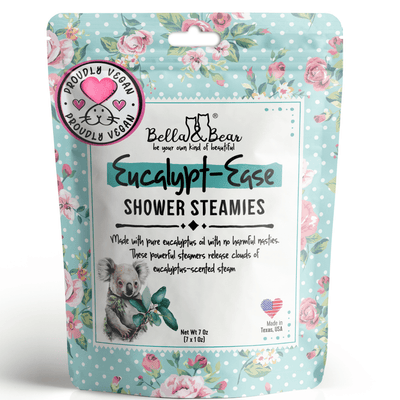 Bella and Bear Bath & Body Care Eucalypt-Ease Shower Steamers Pack with Essential Oils x 12 units per case