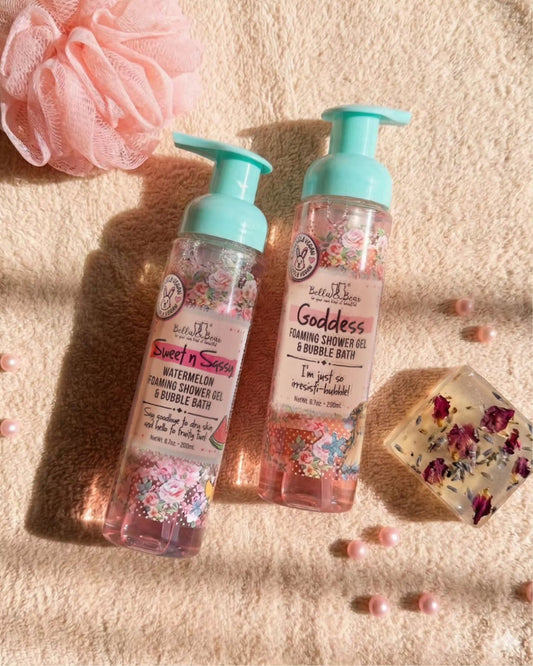 Bella and Bear Bath & Body Care Goddess: Foaming Shower Gel & Bubble Bath