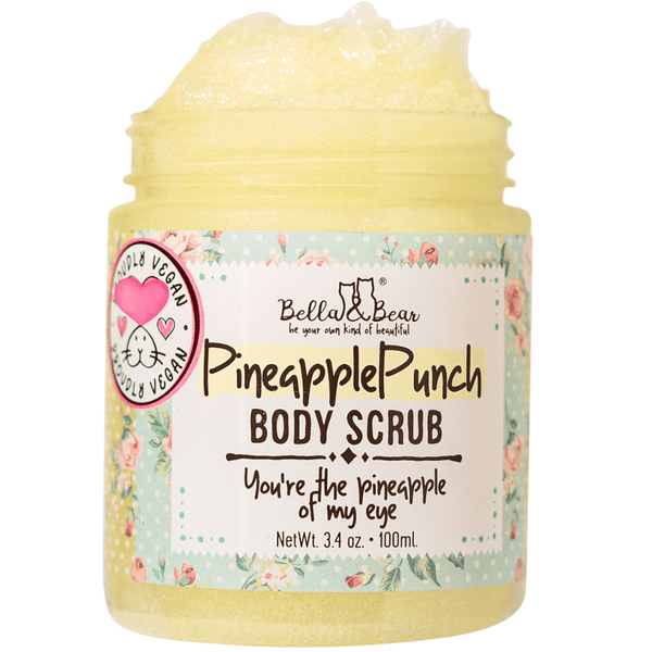Bella and Bear Health & Beauty Pineapple Punch Body Scrub Exfoliator Travel Size 3.4oz X 24 units per case