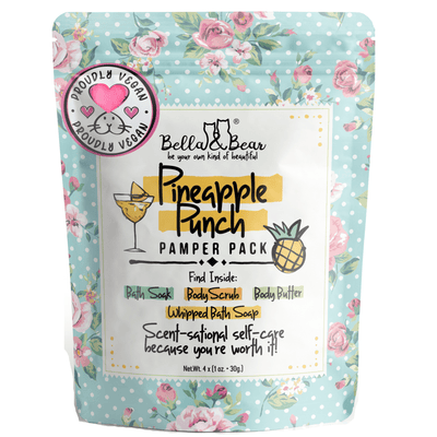 Bella and Bear Pineapple Punch Pamper Pack - 4 x 1oz X 12 units per case