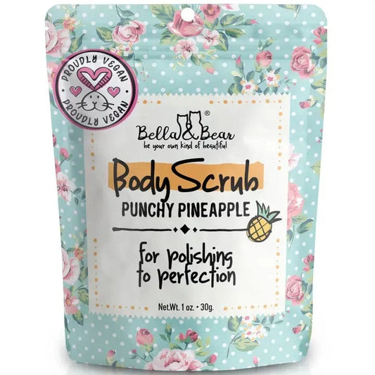 Bella and Bear Travel Size Pineapple Body Scrub Exfoliator mini 1oz