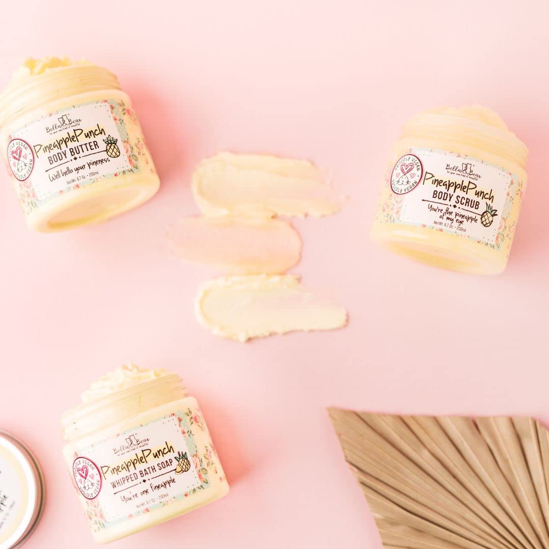 Bella and Bear Bath & Body Care Tropical Getaway: Pineapple Punch Trio