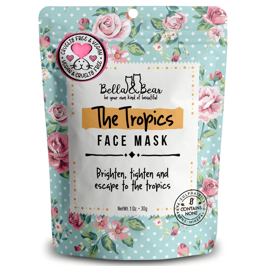 Bella and Bear Skin Care Tropics Facial Mask 1oz Travel Sachet x 24 units per case