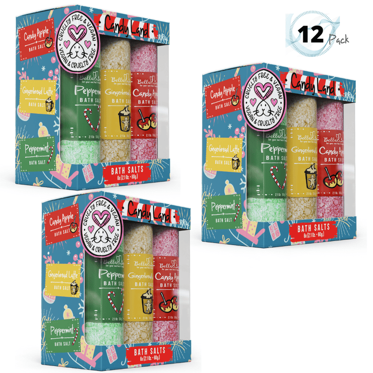 Bella and Bear Bath & Body Care 6 x 2oz Candy Land Bath Salts - Ltd Holiday Edition X 12 - C
