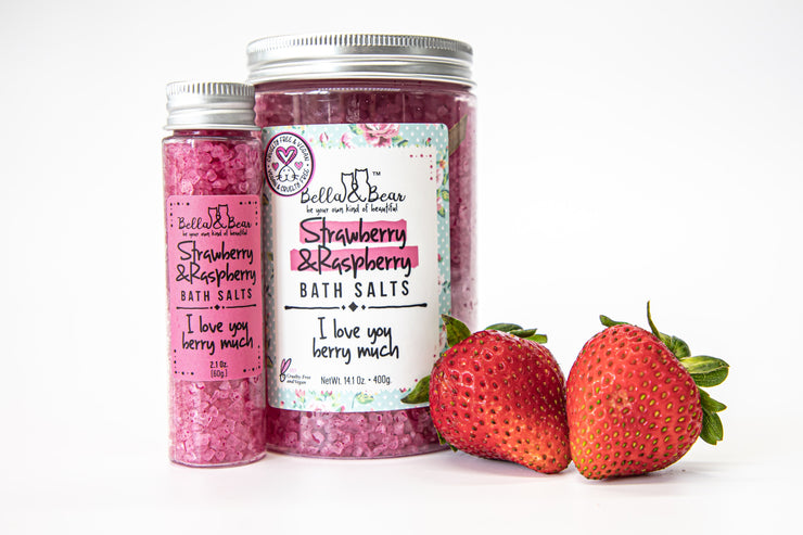 Bella and Bear Bath & Body Care Strawberry & Raspberry Bath Salts X 12 -C